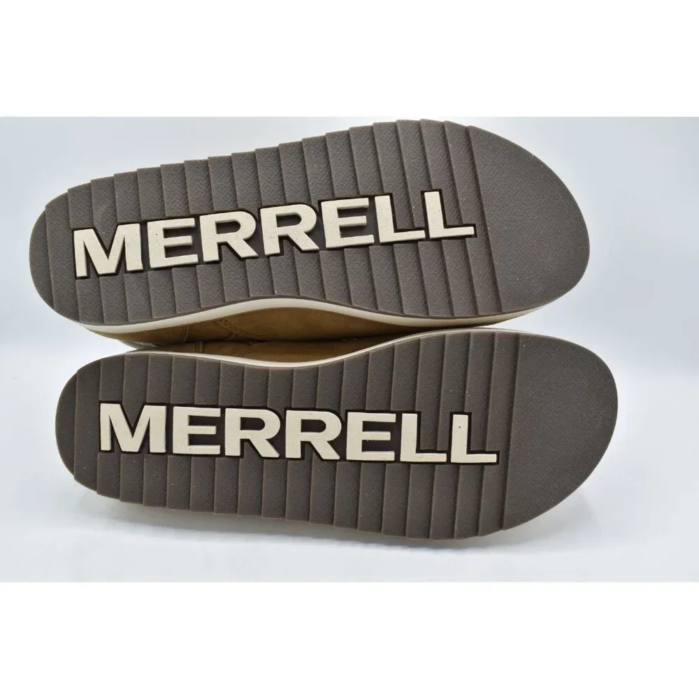 Merrell Women 10.5 Juno Bluff Polar Camel Suede Waterproof Insulated Winter Boot